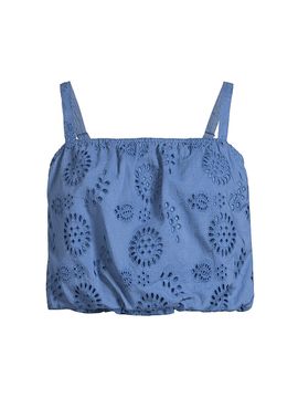 Change of Scenery Women's Dani Cotton Eyelet Crop Top