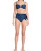 Change of Scenery Women's Denim Noir Side-Tie High-Waisted Bikini Bottom - 2