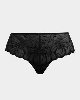 Chantelle Fleur Sheer Floral-Embroidered Hipster Brief