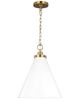 Chapman & Myers Visual Comfort Studio Medium Cone Pendant - 1