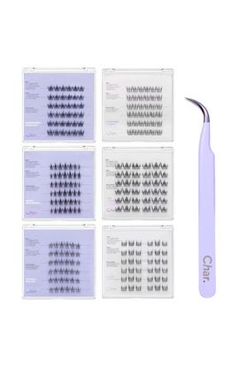 Char Cosmetics Char Cosmetics Dreaming Bunny Collection and Pixie Paw Collection Pre-Glued Reusable Lashes with Curved Tweezer