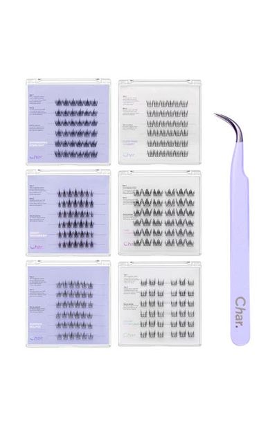 Char Cosmetics Char Cosmetics Dreaming Bunny Collection and Pixie Paw Collection Pre-Glued Reusable Lashes with Curved Tweezer