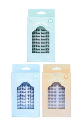 Char Cosmetics Char Cosmetics Volume Bundle of Halo Feathered Collection Pre-Glued 5 to 10 Days Wear Lashes
