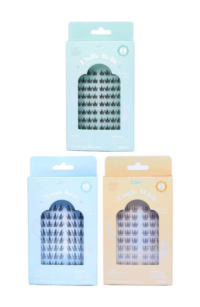Char Cosmetics Char Cosmetics Volume Bundle of Halo Feathered Collection Pre-Glued 5 to 10 Days Wear Lashes