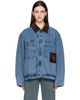 Charles Jeffrey LOVERBOY Charles Jeffrey LOVERBOY Blue Corduroy Collar Denim Jacket - 1