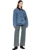 Charles Jeffrey LOVERBOY Charles Jeffrey LOVERBOY Blue Corduroy Collar Denim Jacket - 4