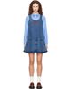 Charles Jeffrey LOVERBOY Charles Jeffrey LOVERBOY Blue Denim Vest Minidress - 1