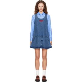 Charles Jeffrey LOVERBOY Charles Jeffrey LOVERBOY Blue Denim Vest Minidress