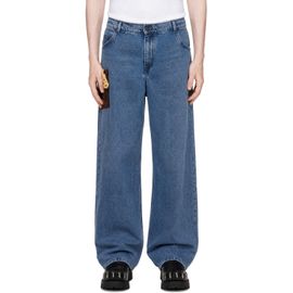 Charles Jeffrey LOVERBOY Charles Jeffrey LOVERBOY Blue Loose Fit Crochet Trumpet Jeans