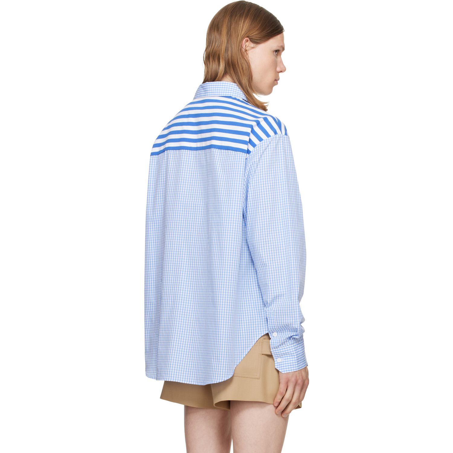 Charles Jeffrey Loverboy ストライプシャツ Charles Jeffrey LOVERBOY - Blue Merge Shirt