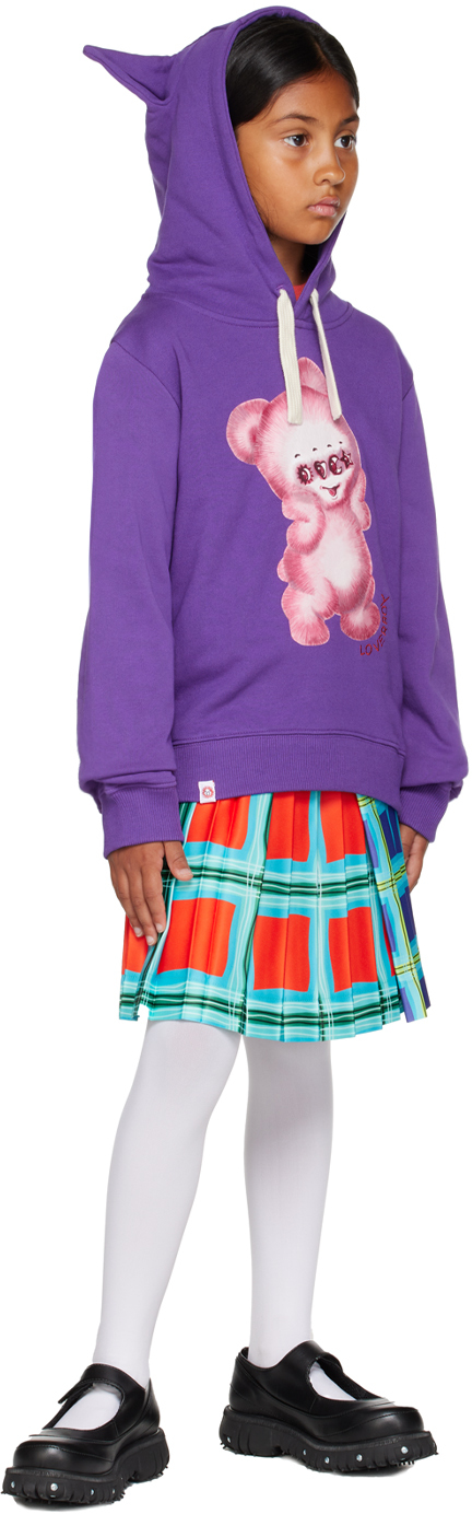 Charles Jeffrey LOVERBOY - Kids Multicolor Check Skirt