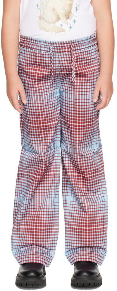 Charles Jeffrey LOVERBOY Charles Jeffrey LOVERBOY SSENSE Exclusive Kids Blue & Red Trousers