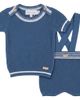 Charlotte & George Charlotte & George Structure Knit Overall Short Sleeve Top and Overall - 1