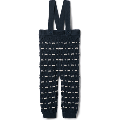 Charlotte & George Charlotte & George Diamond Textured Stripe Knit Overall