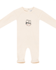 Charlotte & George Charlotte & George Boy French Fleece Crown Print Long Sleeve Romper - 1