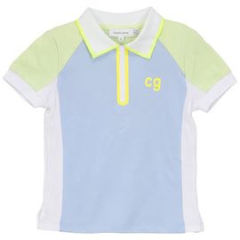 Charlotte & George Charlotte & George Short Sleeves Multi Polo Top with Zipper