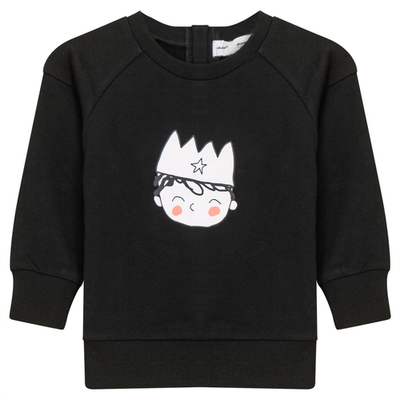 Charlotte & George Charlotte & George Boy French Fleece Crown Print Sweatshirt