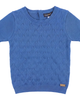 Charlotte & George Charlotte & George Diamond Knit Short Sleeve Sweater - 1