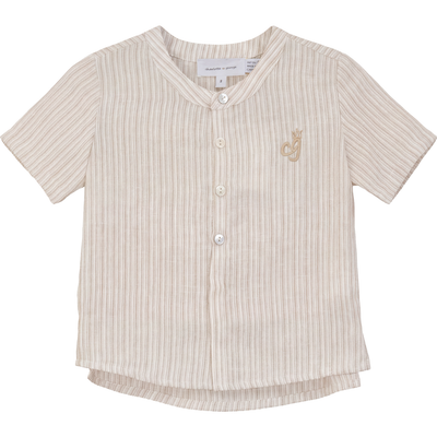 Charlotte & George Charlotte & George Striped Short Sleeve Button Up Shirt