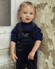 Charlotte & George Charlotte & George Velvet Crest Embroidered Shorts Overall - 5