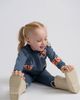 Charlotte & George Charlotte & George Butterfly Hook Stitch Set French Fleece Top and Leggings Set - 5