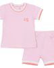 Charlotte & George Charlotte & George Contrast Trim 2 Piece Short Sleeve and Short Set - 2