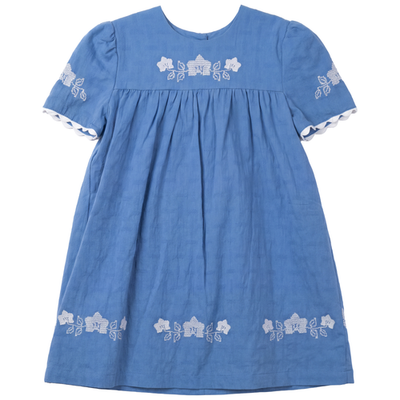 Charlotte & George Charlotte & George Criss Cross Flower Embroidered Dress