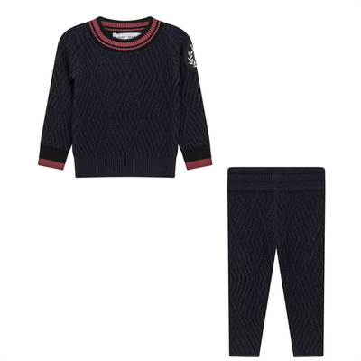 Charlotte & George Charlotte & George Diamond Knit 2 Piece Top and Leggings Set