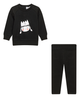 Charlotte & George Charlotte & George Girl Crown Print 2 Piece Long Sleeve Top and Ribbed Leggings Set - 1