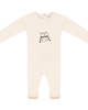 Charlotte & George Charlotte & George Girl French Fleece Crown Print Long Sleeve Romper - 1