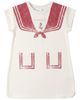 Charlotte & George Charlotte & George Stretch Jersey Sailor Collar Printed Dress - 1