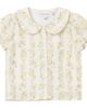 Charlotte & George Charlotte & George Girls Floral Collared Puff Sleeve Blouse - 1