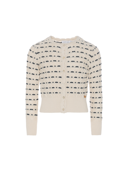 Charlotte & George Charlotte & George Front Button Stripe Floral Cardigan