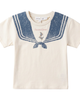 Charlotte & George Charlotte & George Cotton Spandex Sailor Collar Printed T shirt - 1