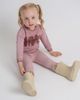 Charlotte & George Charlotte & George Painted Print Baby Set - Soft French Fleece Top and Ribbed Pants - 3