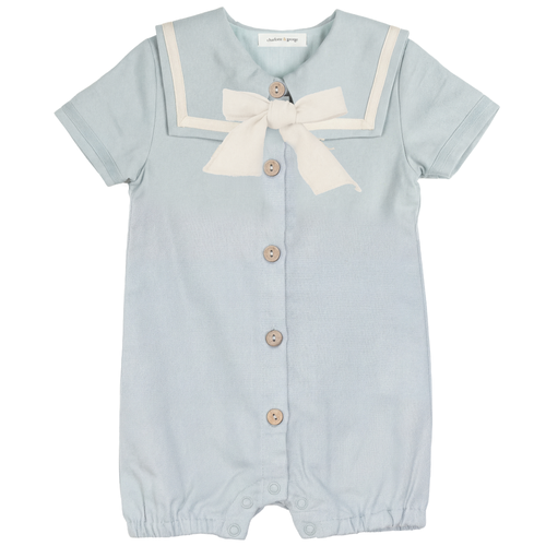Charlotte & George Charlotte & George Short Puff Sleeves Romper