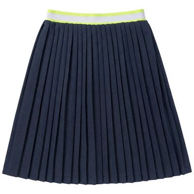 Charlotte & George Charlotte & George Stripe Pleated Elastic Waist Skirt