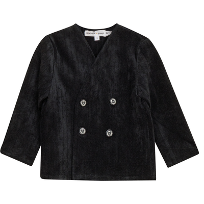Charlotte & George Charlotte & George Striped Velour Double Breasted Jacket