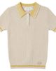 Charlotte & George Charlotte & George Structure Knit Short Sleeve Polo - 1