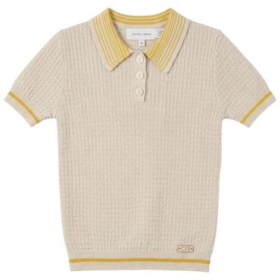 Charlotte & George Charlotte & George Structure Knit Short Sleeve Polo