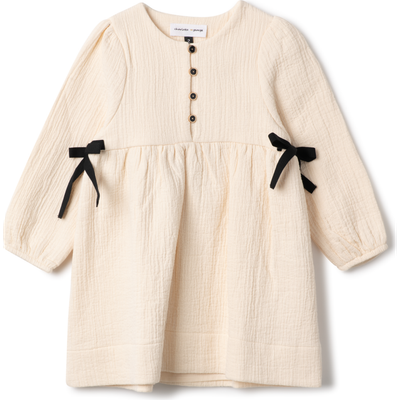 Charlotte & George Charlotte & George Button Front A-Line Woven Ribbon Dress