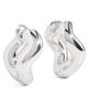 Charlotte Chesnais Charlotte Chesnais Petite Wave Hoop Earrings Silver One - 1
