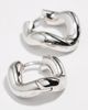 Charlotte Chesnais Charlotte Chesnais Petite Wave Hoop Earrings Silver One - 4