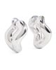 Charlotte Chesnais Charlotte Chesnais Petite Wave Hoop Earrings Silver One - 6
