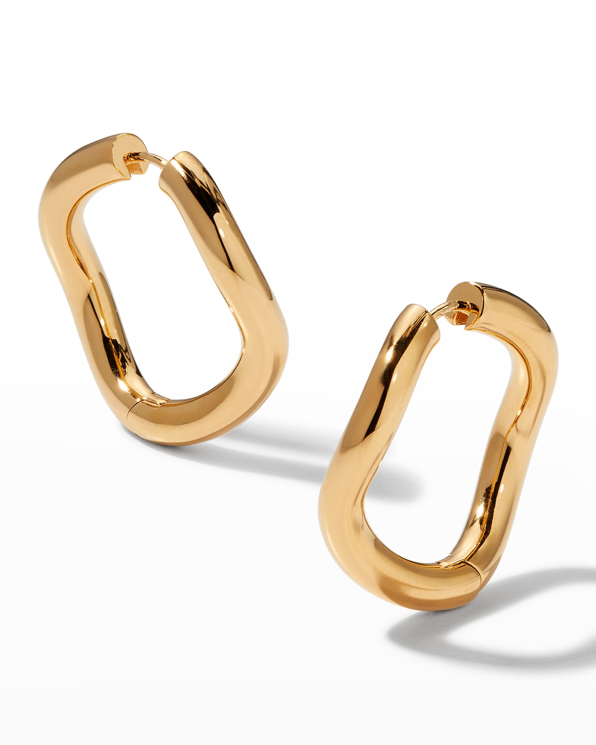 Charlotte Chesnais - Maxi Wave Hoop Earrings in Gold Vermeil