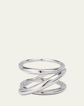 Charlotte Chesnais Sterling Silver Bague Triplet Ring