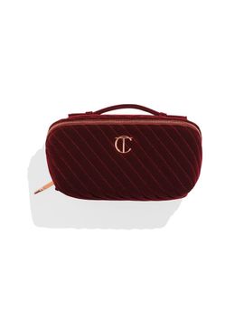 Charlotte Tilbury Charlotte Tilbury Organizer Velvet Makeup Bag - Large-Red