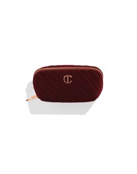 Charlotte Tilbury Charlotte Tilbury Organizer Velvet Makeup Bag - Medium-Red