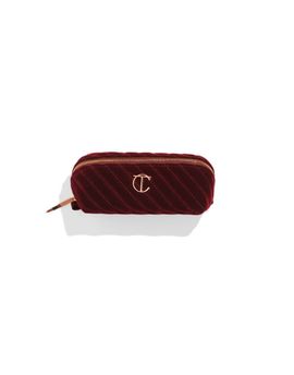 Charlotte Tilbury Charlotte Tilbury Organizer Velvet Makeup Bag - Small-Red