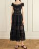 CHARO RUIZ Amaira embroidered lace-trimmed cotton-blend maxi dress - 2